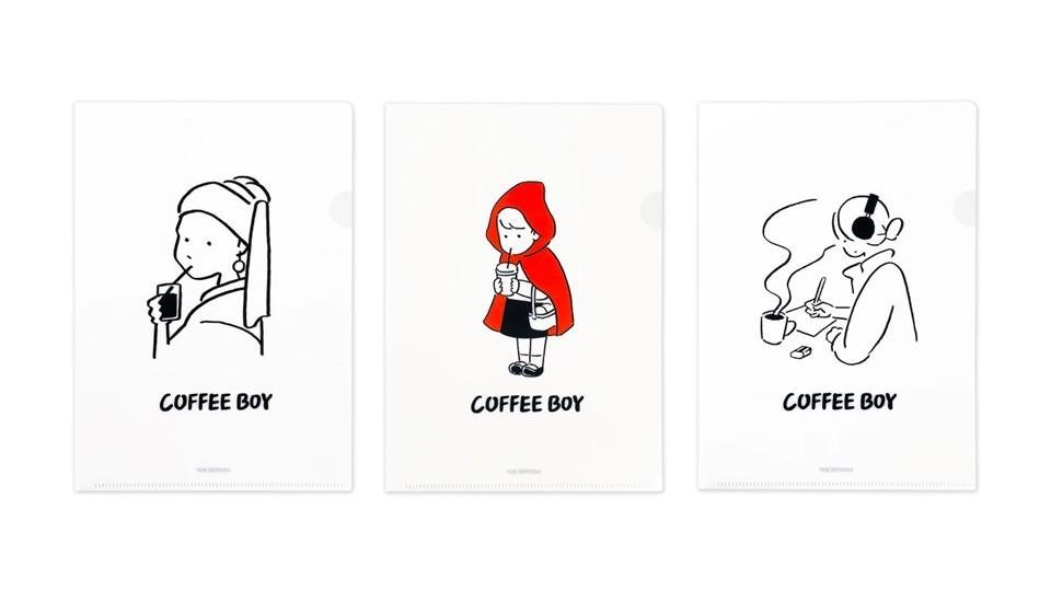 コーヒーをテーマにした人気イラストレーター『COFFEE BOY』のTSUTAYAオリジナルアイテムをTSUTAYA・蔦屋書店で3月1日に発売!の説明画像です