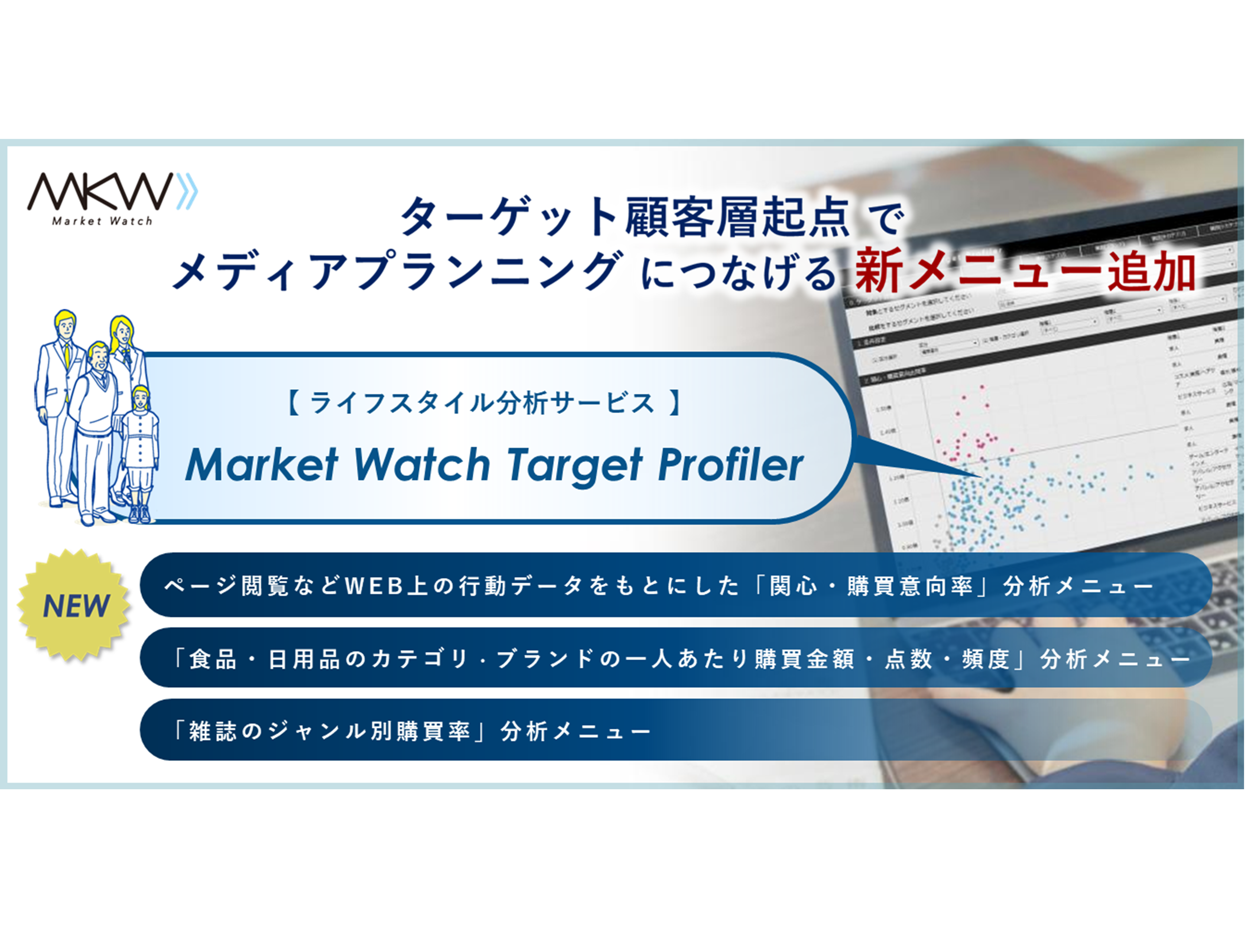 ライフスタイル分析サービス「Market Watch Target Profiler